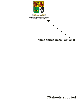 Unusual Irish Gifts: Family Crest Writing Paper