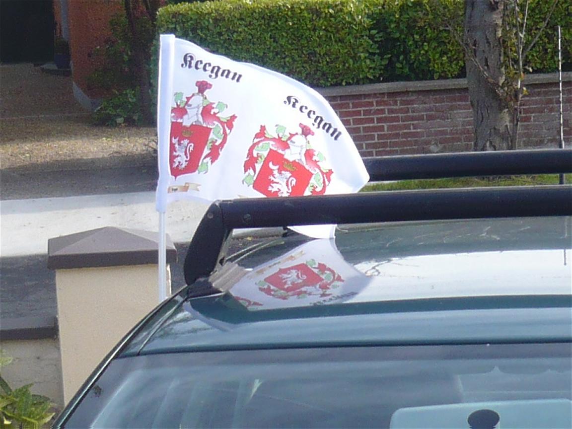 Family Crest Car-Flag (Pack of 2)